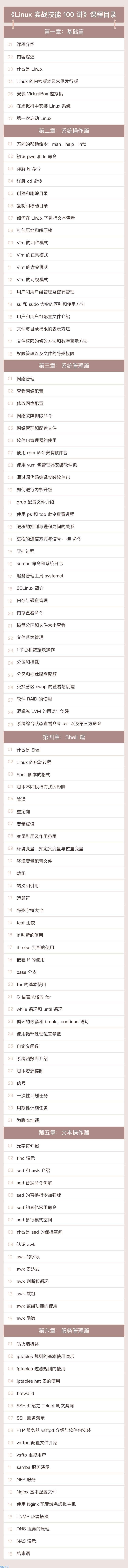 Linux实战技能100讲