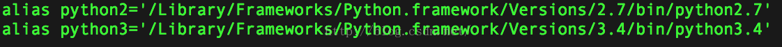 MAC上随时切换python版本
