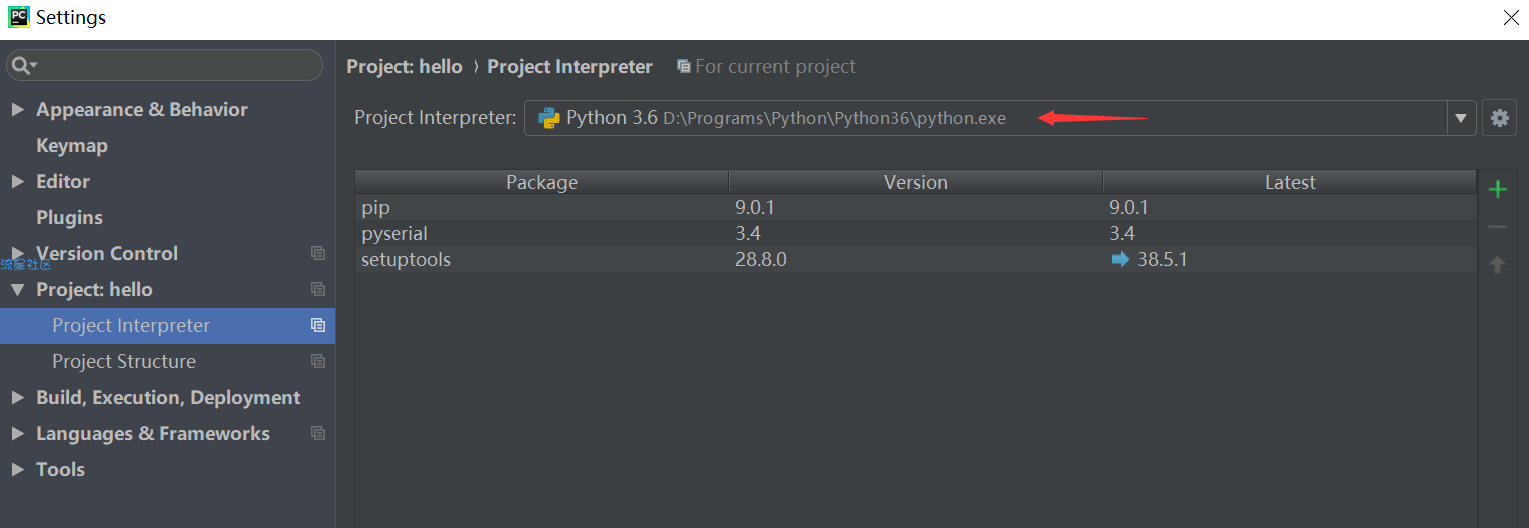 PyCharm设置python版本