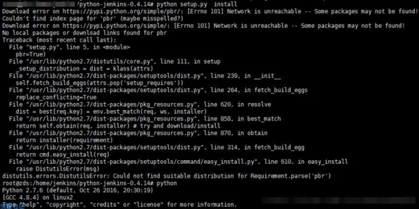 python-jenkins模块安装