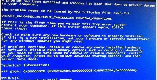【小白教程】Win7系统出现swkb.sys蓝屏的解决方法