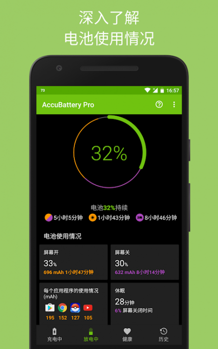 〖强烈推荐★超级好用〗：Accu电池管家（*PRO*）v1.3.5直装/破解/高级/专业/Mod版