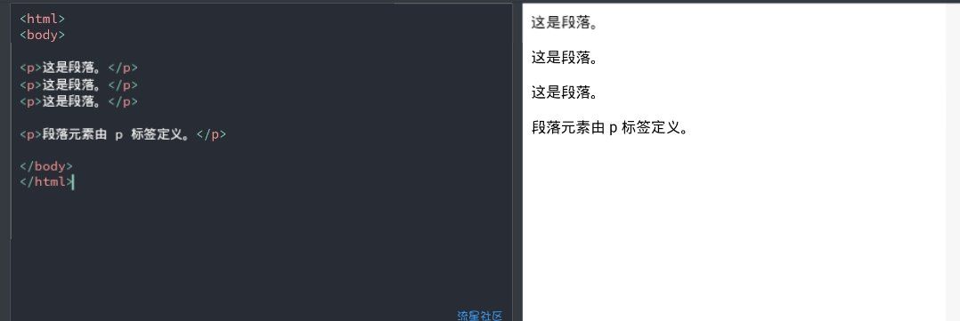 【HTML】课程第三节基本的 HTML 标签 - 四个实例