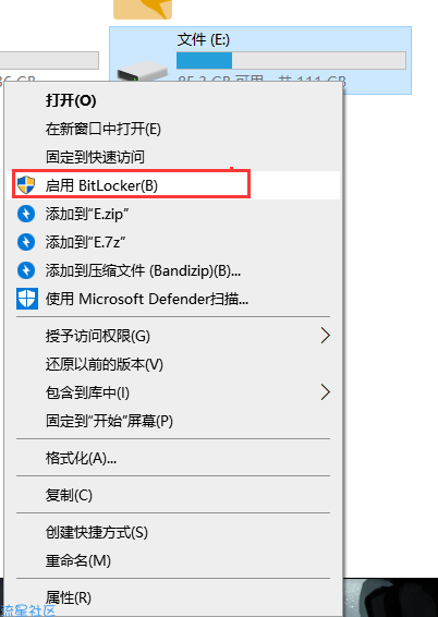  BitLocker 文件加密