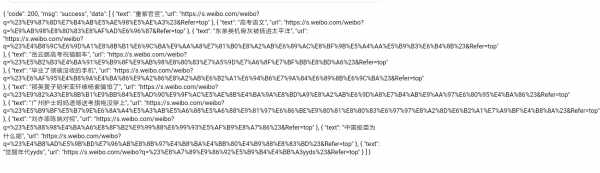 微博热搜接口源码