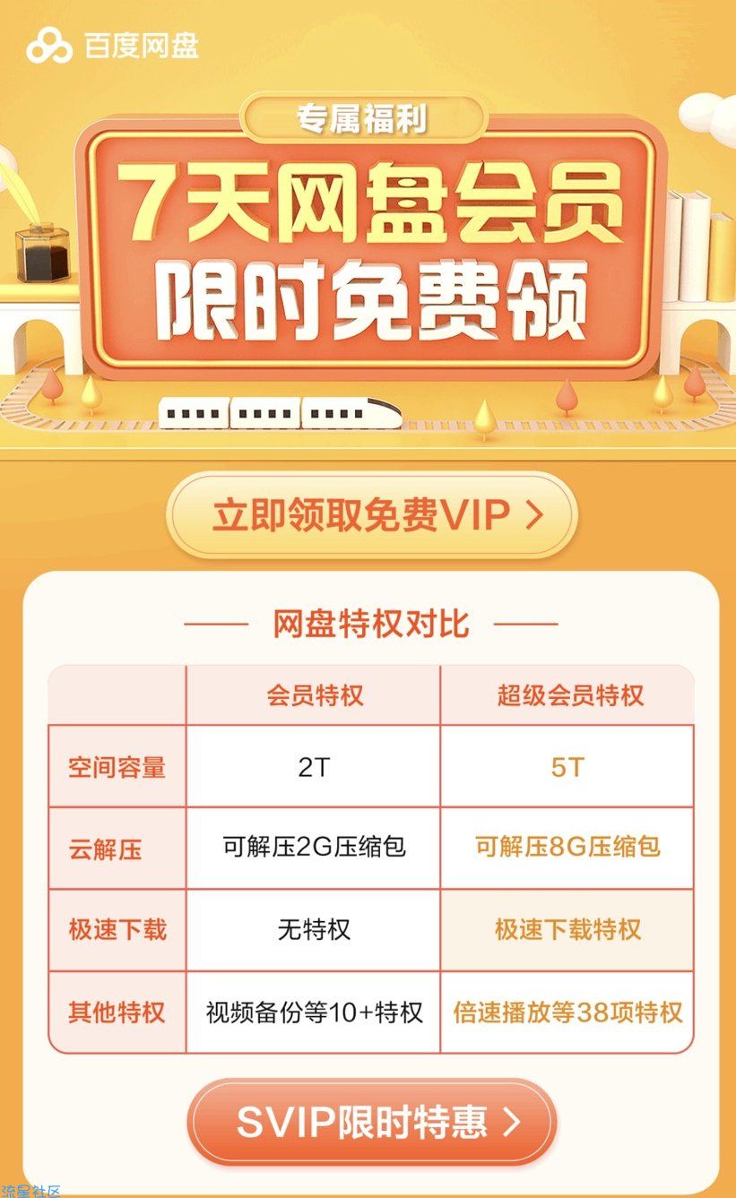 百度云网盘免费领取会员