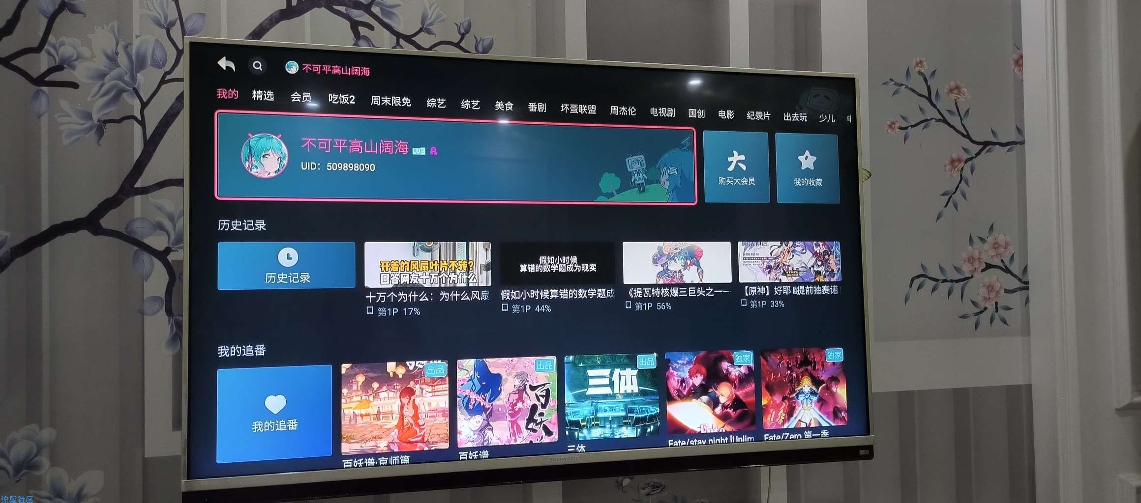 【分享】哔哩哔哩TV版-可以看弹幕同步手机会员