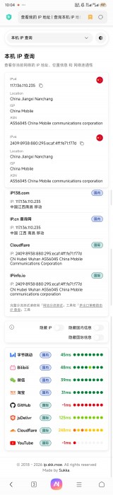 发一个有意思的网站，可以看ip地址