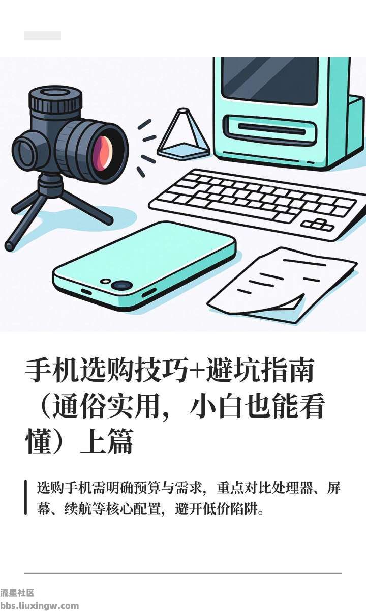 【玩机宝藏】手机选购技巧+避坑指南