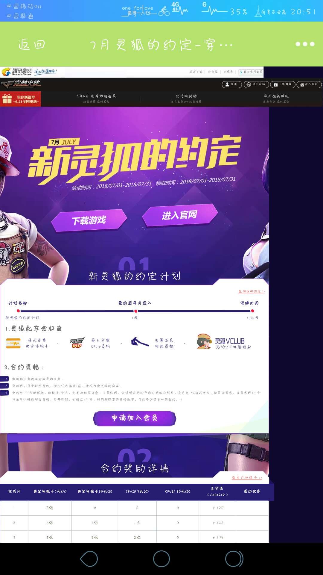 【虚拟道具】cf灵狐的约定