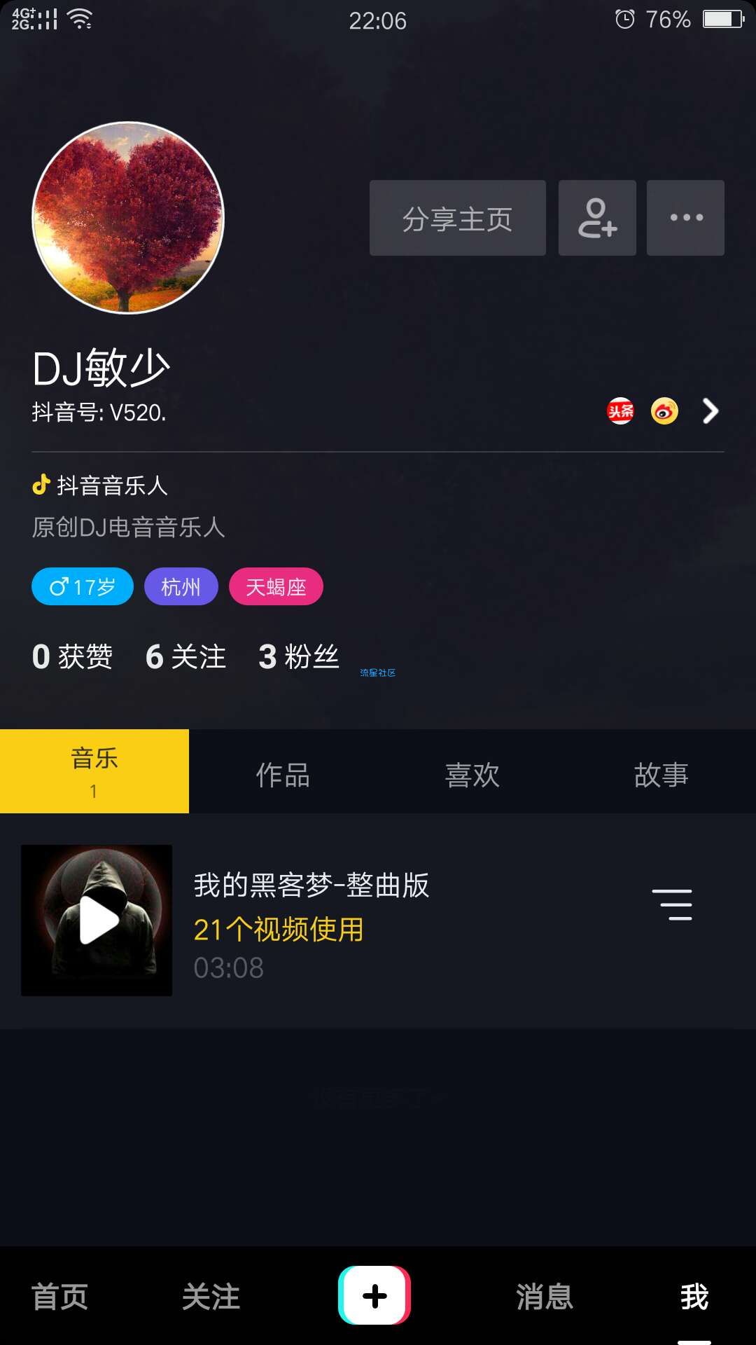 【分享】抖音音乐人V认证