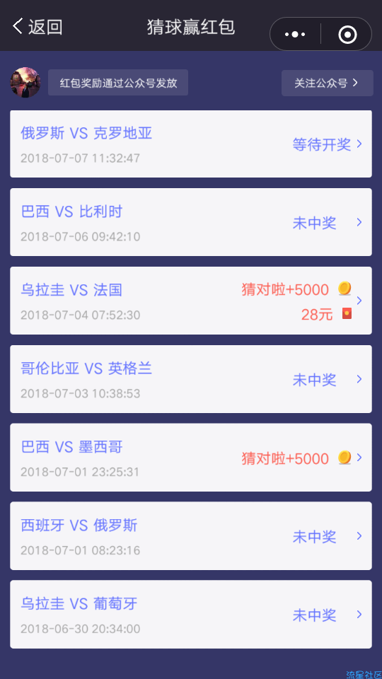 【现金红包】竞猜得红包