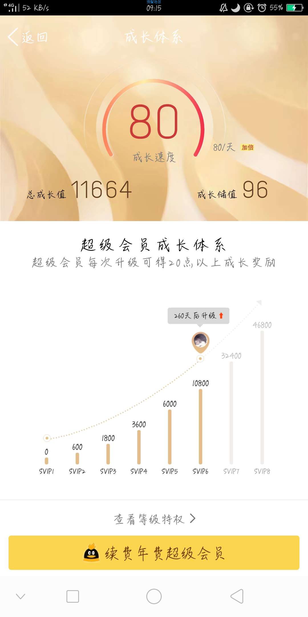 【虚拟道具】免费领QQ会员成长值加速卡