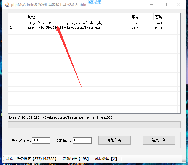 phpmyadmin批量扫描
