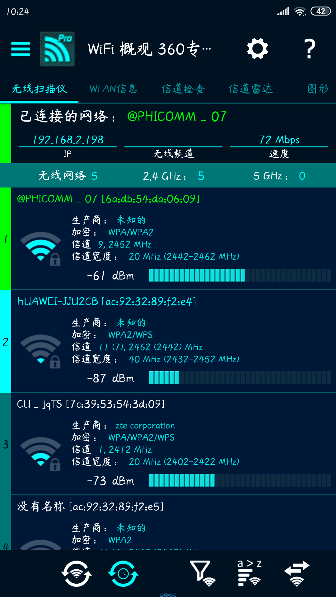 【分享】WiFi 概观 360专业版